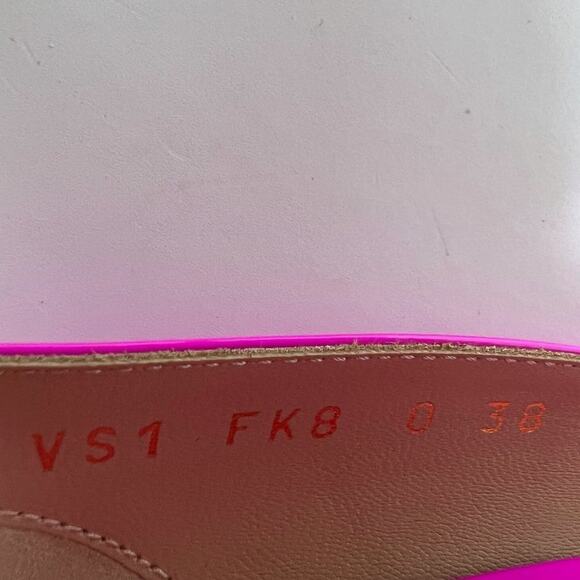 Valentino Garavani Pink Patent Leather VLogo Platform Pumps Size 38 - Picture 8 of 12